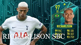 RICHARLISON 97 PLAYER MOMENTS SBC : FIFA 22