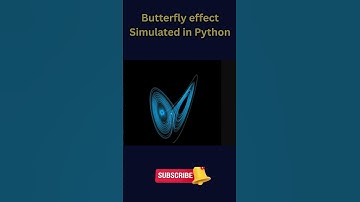 Butterfly Effect Simulated in Python #physics #physicsshorts  #python