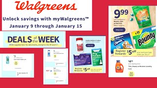 Walgreens Ad Preview 1/9-1/15 Free Oral Care & Sauve Bodywash & Great Deals on Bounty & Gain screenshot 1