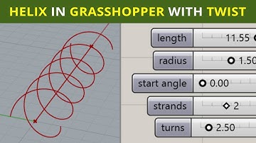 Make a Helix in Grasshopper with Twist