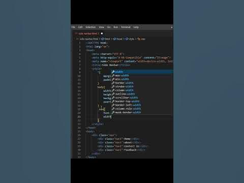 How to create side navbar using CSS and html only @codetechniques # ...