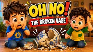 Bunboo & Benny Broke the Vase! 😱 | A Story About Honesty