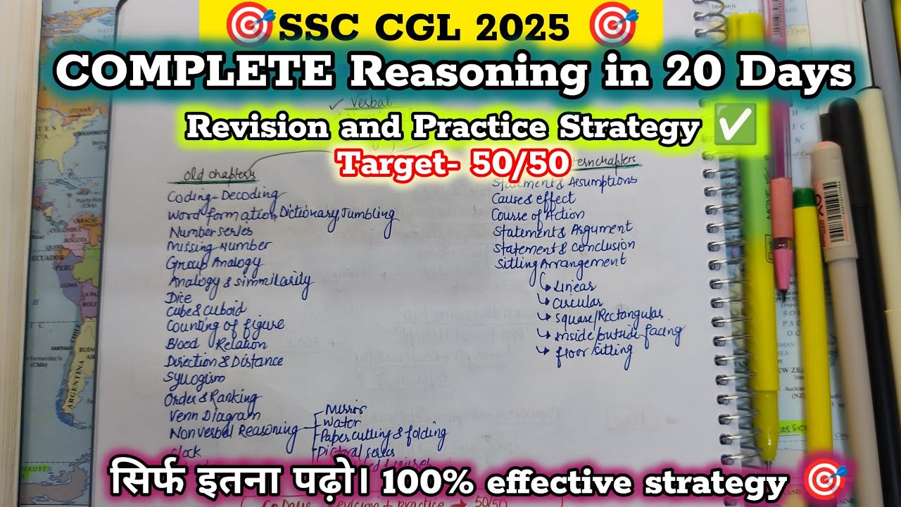 Follow this-Last 60 Days Plan for Reasoning! SSC CGL 2025 🎯🔥 #ssc # ...