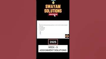 Cloud Computing Week 9 Assignment Solutions | SWAYAM NPTEL | JAN-MAY 2025 | SUBSCRIBE