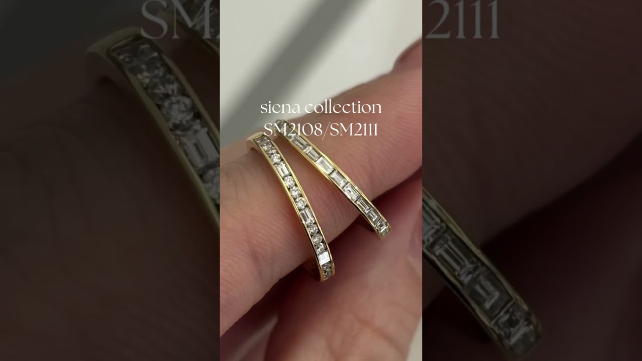 オレッキオ公式】ダイヤが贅沢に留まったハーフエタニティタイプの結婚 
