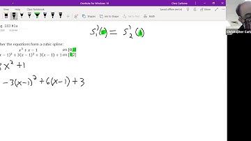 Numerical Analysis: Verifying a Cubic Spline