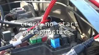 Crack no start diagnostic.