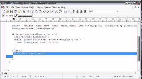 LIKE With a Search Engine Example Part 4 Tutorial in PHP - MYSQL by For Student Organization