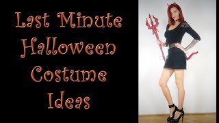 Last Minute Halloween Costume Ideas