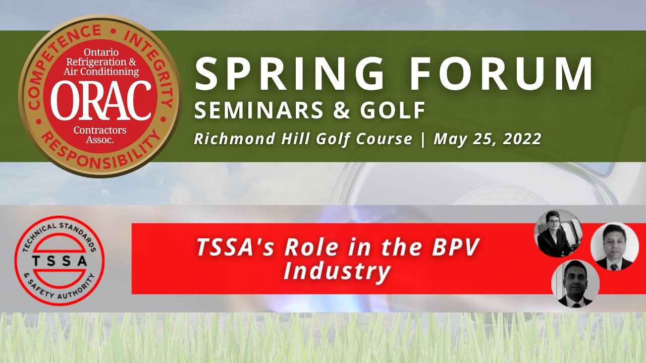 ORAC's Spring Forum 2022 - TSSA's Role in the BPV Industry - YouTube