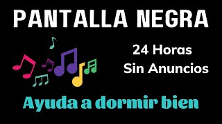 Música relajante cura el insomnio - Ayuda a dormir bien - Pantalla negra, 24 horas