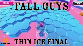 Fall Guys. • Finals Marathon Show win. • Thin Ice final. • We time out the round & win. • 🚹❄🎉👑