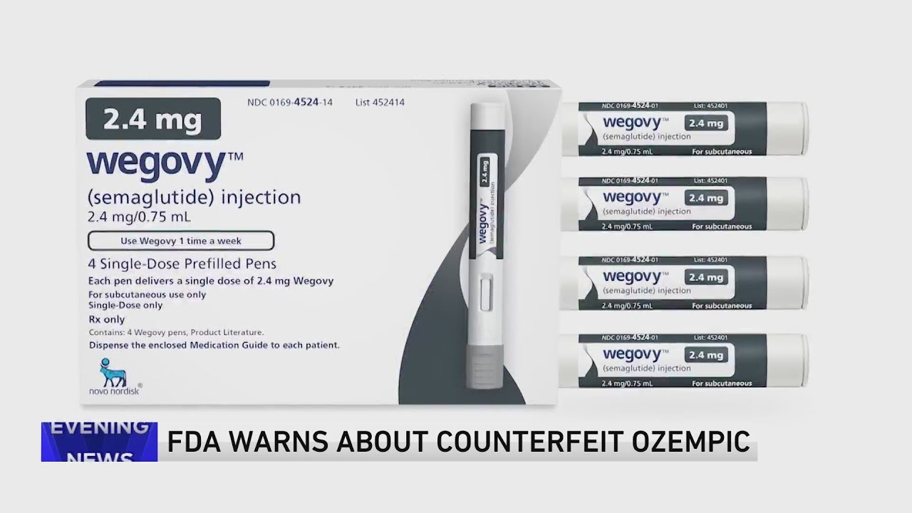 Counterfeit Ozempic shots seized by FDA