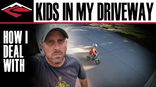 How I Deal With Kids Playing in My Driveway | The Saga of My Driveway Racetrack