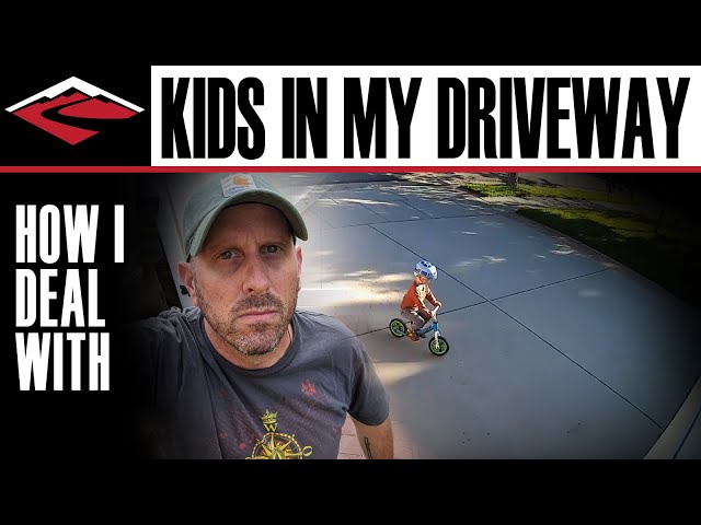 How I Deal With Kids Playing in My Driveway | The Saga of My Driveway Racetrack class=