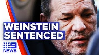 Harvey Weinstein sentenced to 23 years in jail for rape | Nine News Australia