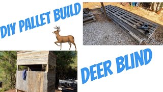 DIY Deer Hunting Blind || Building Hunting Blind out of PALLETS