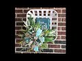 How to make a Beach Themed Tobacco Basket Wall Hanging with Wreath Decor by Dawn