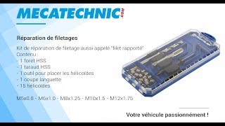 Kit réparation de filetage M6 x 1