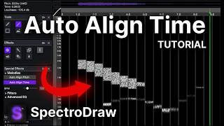 SpectroDraw - How to use Auto Align Time