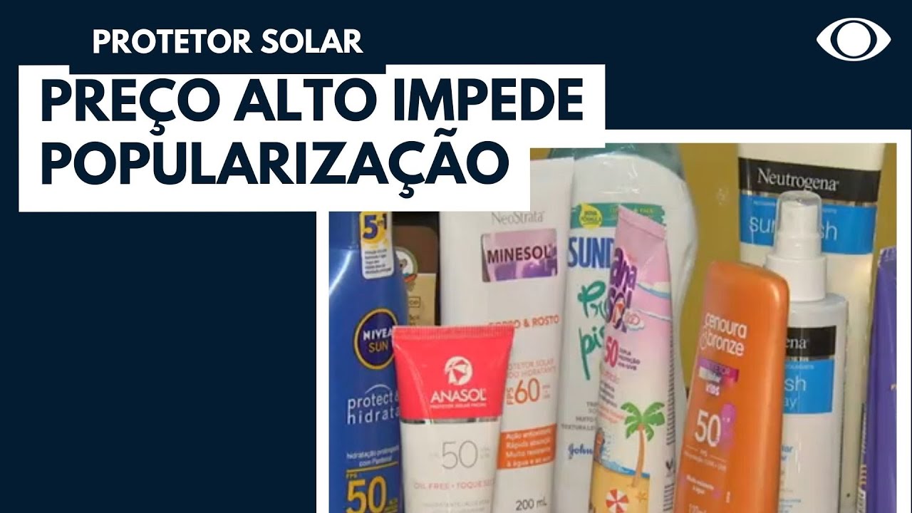 Preço alto impede popularização do filtro solar