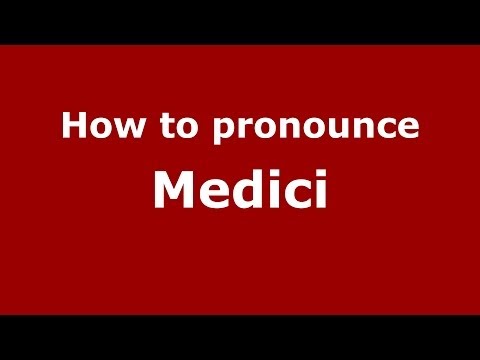 How To Pronounce Medici (Brazilian Portuguese/São Paulo, Brazil) - PronounceNames.com