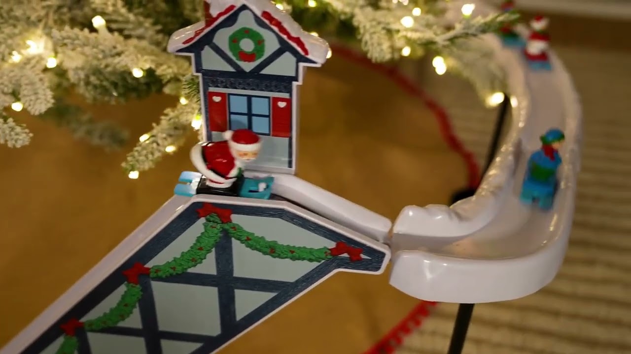 47 in. Animated & Musical Traditional Ski Slope Ski Slope