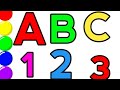 Alphabet ABC | Number 123 | a for apple, alligator b for banana #123 #abc