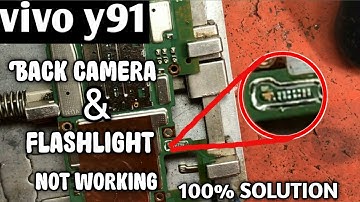 Vivo Y91 Back Camera and flashlight not working 100% solution new trick