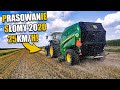 "Prasowanie słomy 2020"🔥 !25 KM/H!🔥 POMPA💪"WOŹNIAK" JOHN DEERE 6175M & JOHN DEERE V451R