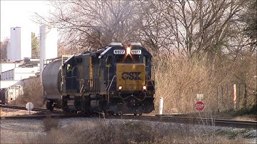 Killer Horn Show!!!!!! RS5T & K5LA Horns CSXT F732-15 GP40-2 Slugset & Notch 8 Action!!!!