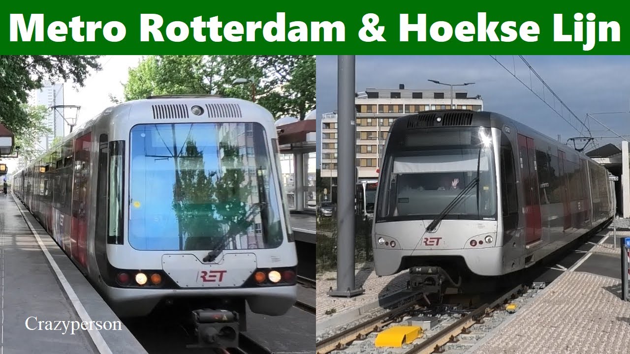 Gedetailleerd labyrint Bereid RET Rotterdam Metro en Sneltram | Hoekse Lijn Test | 2022 - YouTube