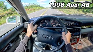 1996 Audi A6 2.8 Quattro - POV Driving Review  (Binaural Audio)