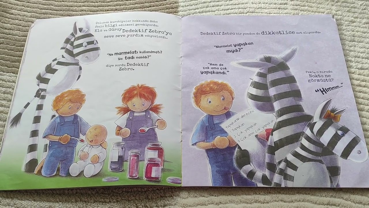 Dedektif Zebra 🦓-Gill Mclean-Turkiye İş Bankasi Yayınları-Sesli masallar resimli masallar