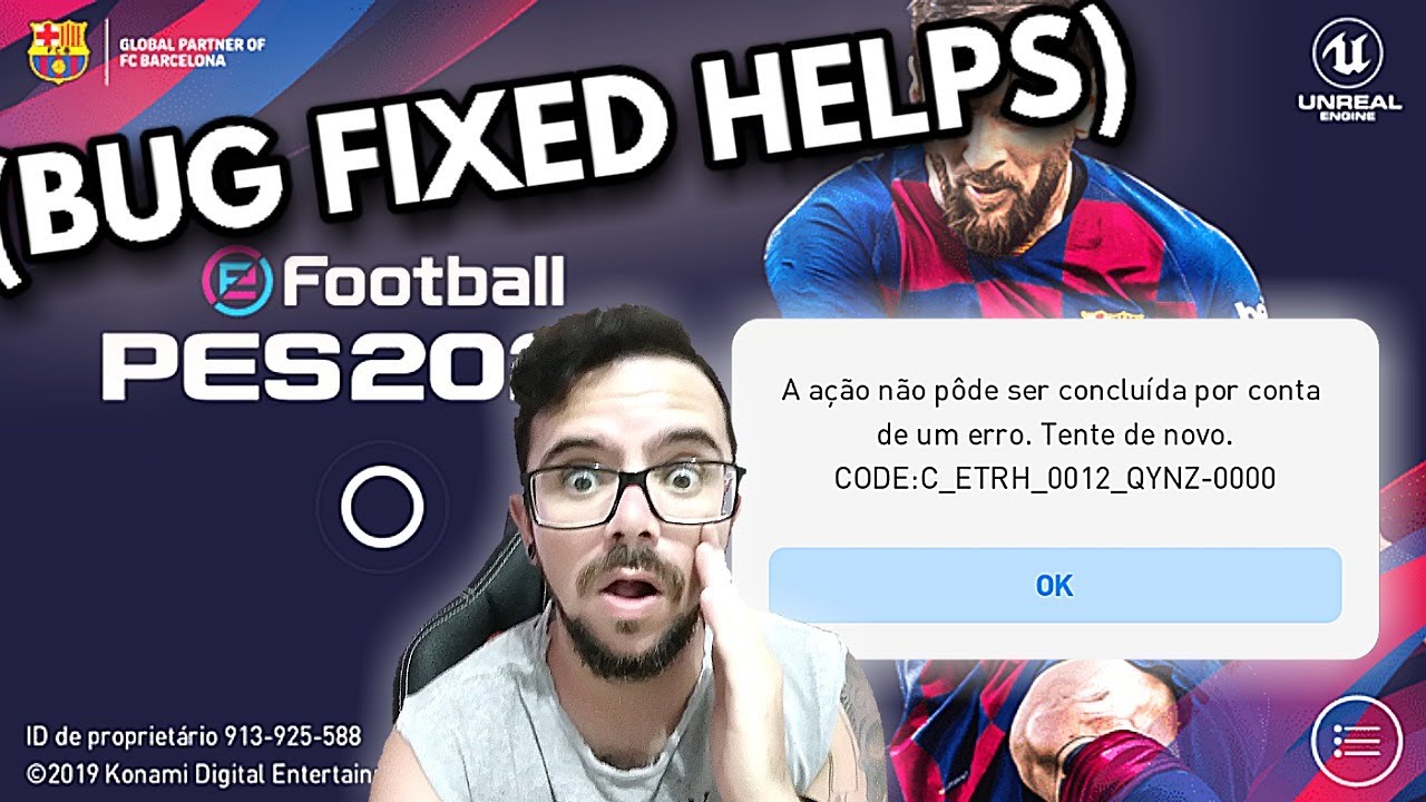 PES MOBILE (error code c_etrh_0012_qynz-0000) RESOLVIDO