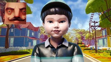 Hello Neighbor - but Neighbor Squid Game Jump Rope Cheol-Su Act 2 Hole Gameplay Walkthrough