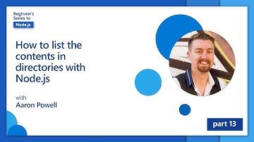 How to list the contents in directories with Node.js [13 of 26] | Node.js for Beginners