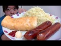 【大盛り朝ごはん】たっぷり卵焼き　巨大ウィンナー　白ご飯【味噌汁】