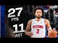 Cade Cunningham Joins Pistons History with 27-PT &amp; 11-AST Game 2 vs Magic | April 22, 2026