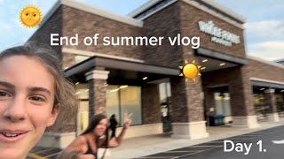 An End Of Summer Vlog / Part 1.