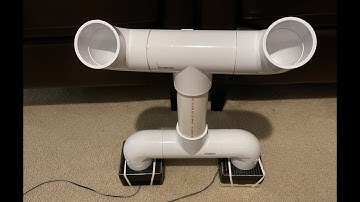 RESONANT CW SPEAKER using 2 external speakers and a PCV RESONANT TUBE ARRAY