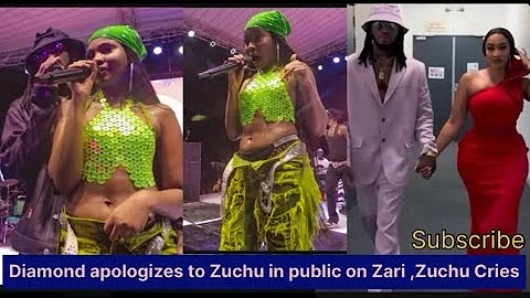 Diamond platinum￼ Apologizes to Zuchu in public over Zari,Zuchu Cries