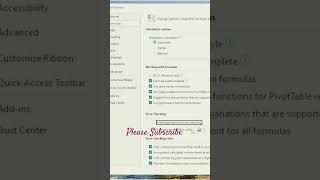 Deselect enable background error checking #excel #tables #microsoftexcel #microsoftoffice #deselect