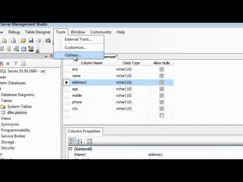 Modify a table in SQL Server that requires table recreation