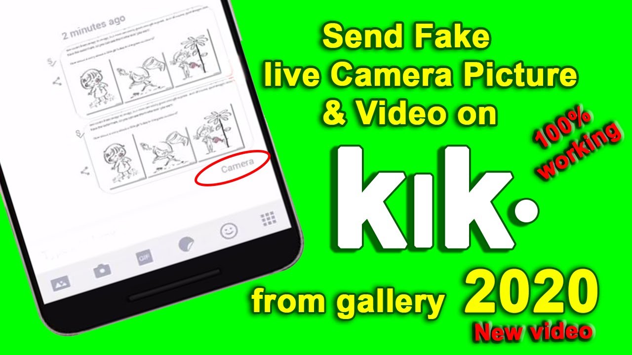 How to send fake live camera picture on KIK from Gallery 2020 - live How To Fake A Live Pic On Kik