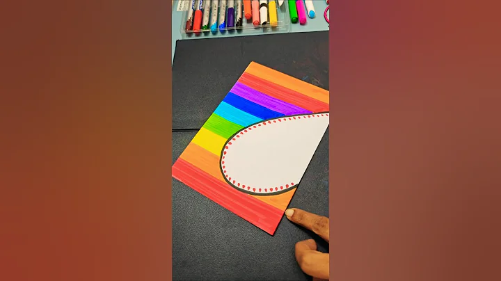 Rainbow 🌈 birthday greeting card ideas #birthdaycard #greetingcard #trending #youtubeshorts #shorts