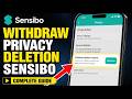 How to withdraw Sensibo privacy deletion from app settings - Complete Guide