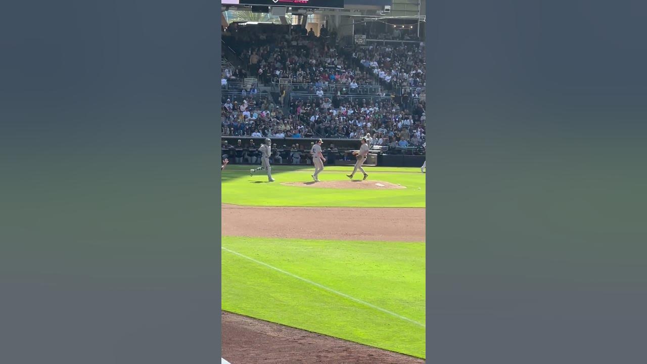 Brewers pitcher hit in head sandiego baseball YouTube