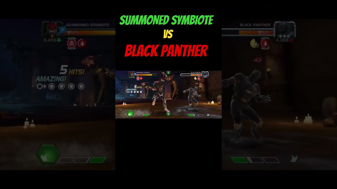 Summoned Symbiote 😱 vs Black Panther 🐾 | MCOC | 