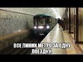 Все линии метро за одну поездку от Павелецкой до Павелецкой (Кроме Филёвской и Бутовской линий).